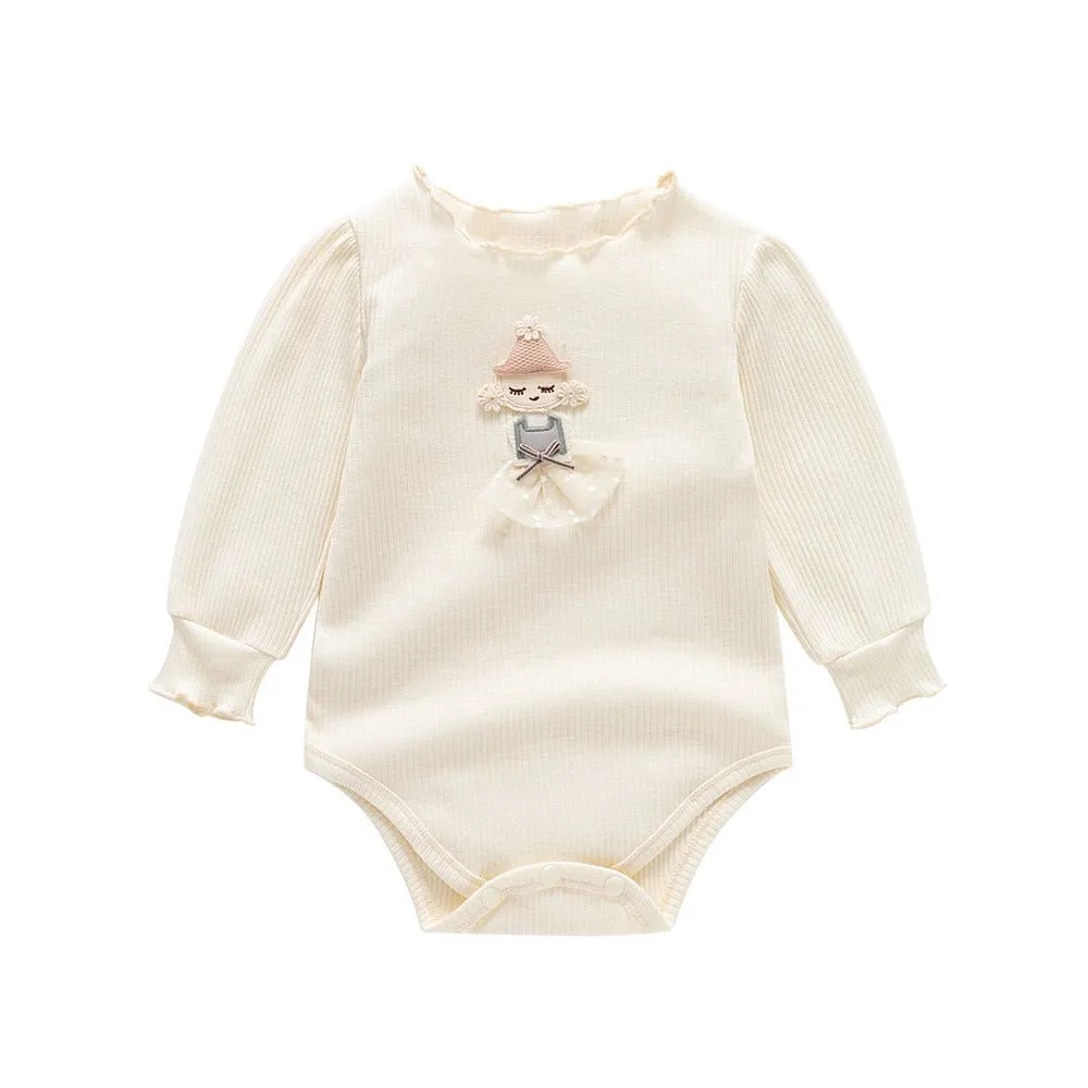 Sweet Girl's Long-Sleeve Onesie (3 Colors)