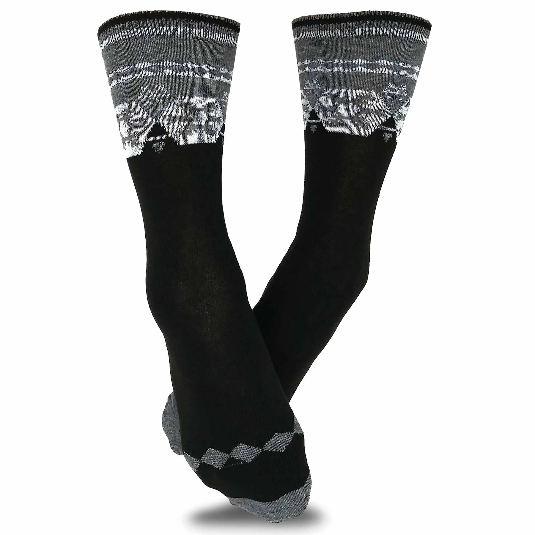 TeeHee Socks Women's Casual Polyester Crew Nordic 6-Pack (11193)