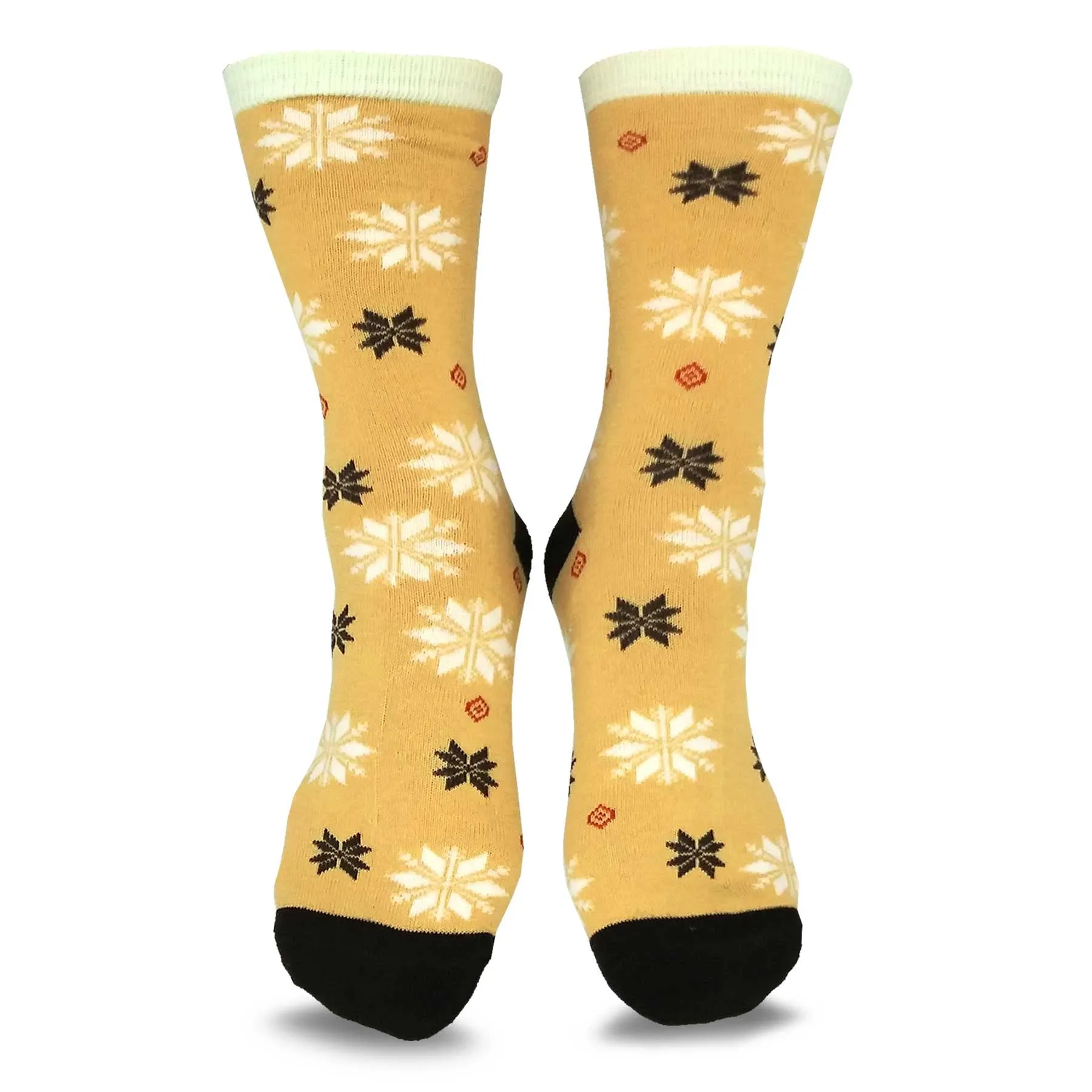 TeeHee Socks Women's Casual Polyester Crew Snowflake 12-Pack (1163536)