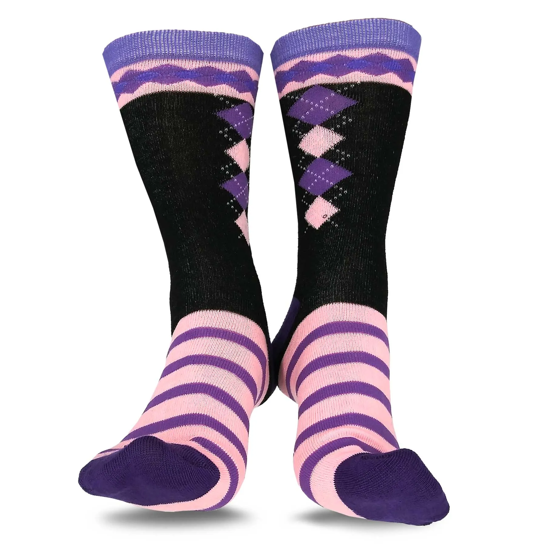 TeeHee Socks Women's Casual Polyester Crew Snowflake 12-Pack (1163536)