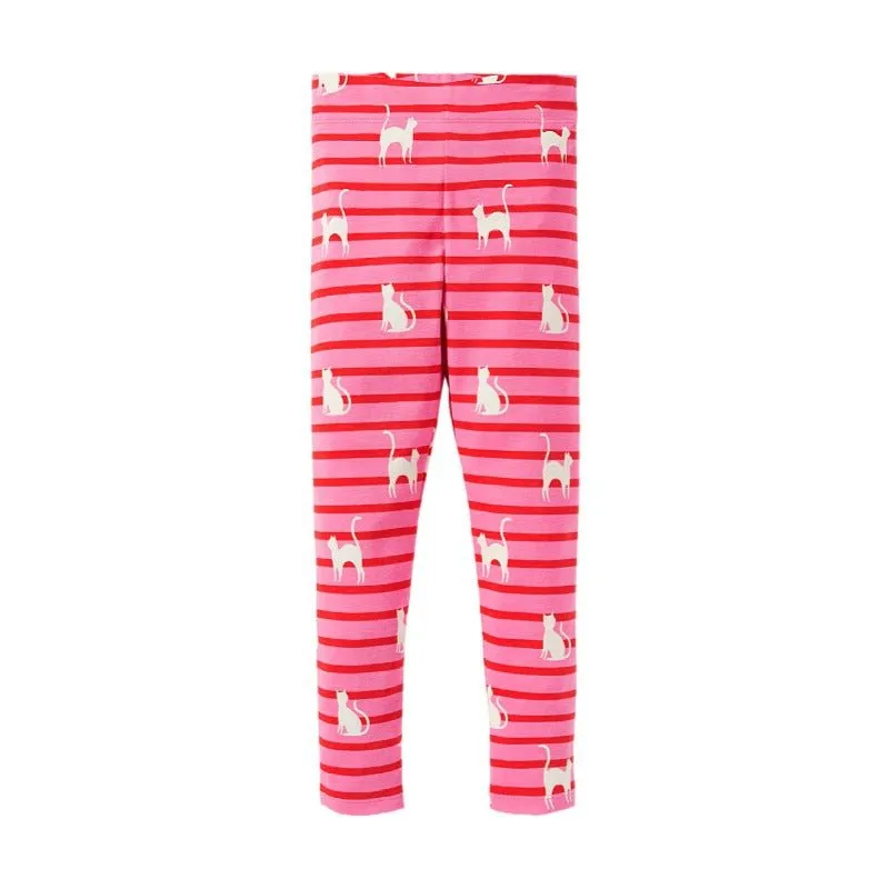 Toddler/Kid Girl's Cute Cat Print Design Pink Leggings