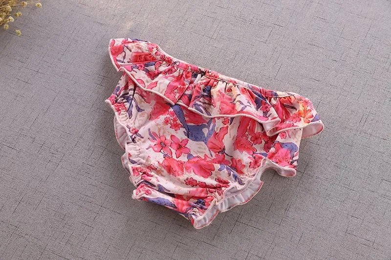 Toddler/Kid Girl's Floral Print 2-Piece Swimsuit (3 designs)