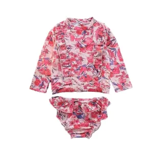 Toddler/Kid Girl's Floral Print 2-Piece Swimsuit (3 designs)