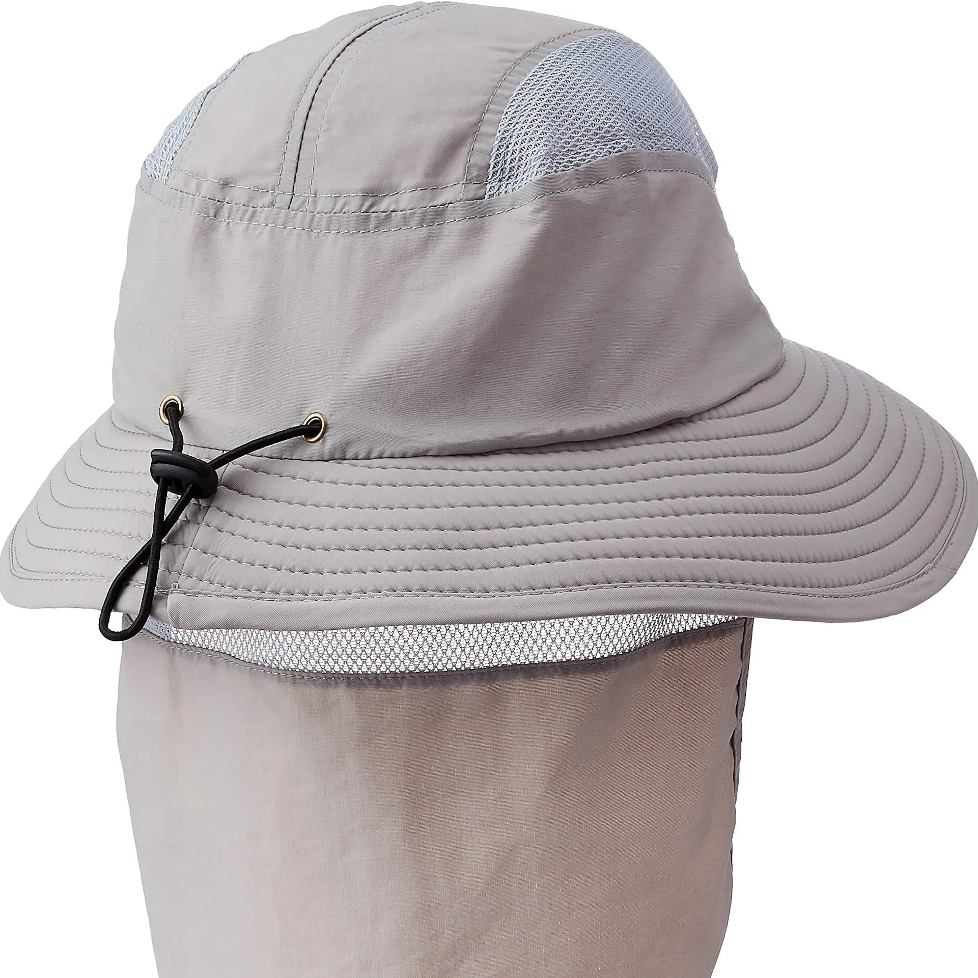 UPF 50  Sun Protection Cap Wide Brim Fishing Hat with Neck Flap