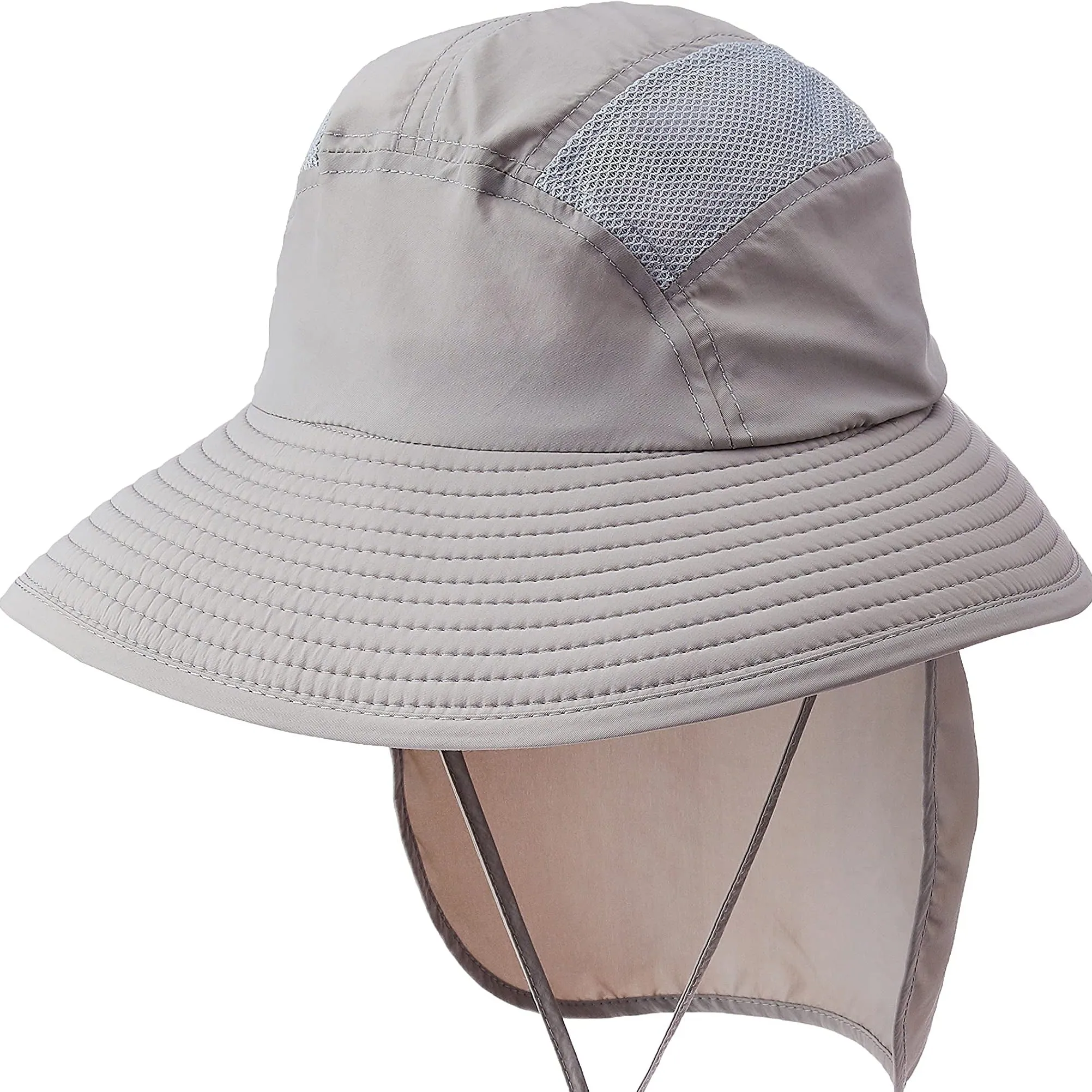 UPF 50  Sun Protection Cap Wide Brim Fishing Hat with Neck Flap