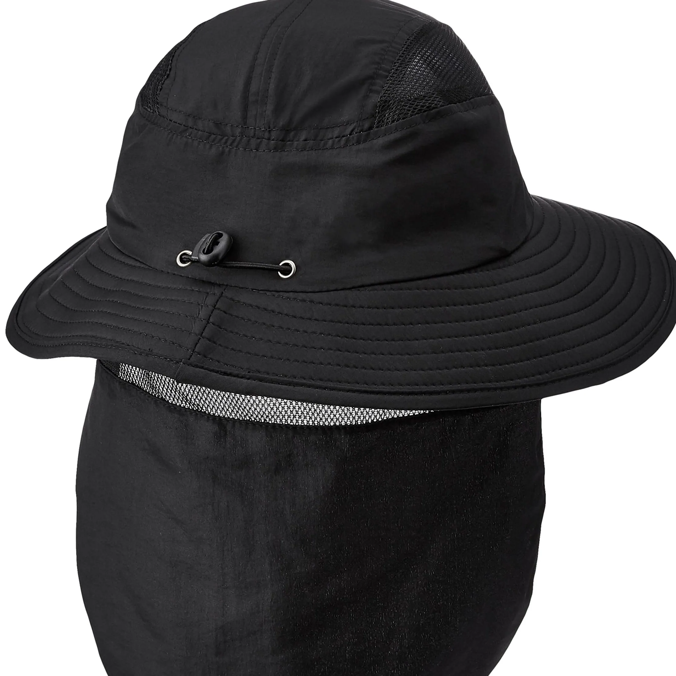 UPF 50  Sun Protection Cap Wide Brim Fishing Hat with Neck Flap