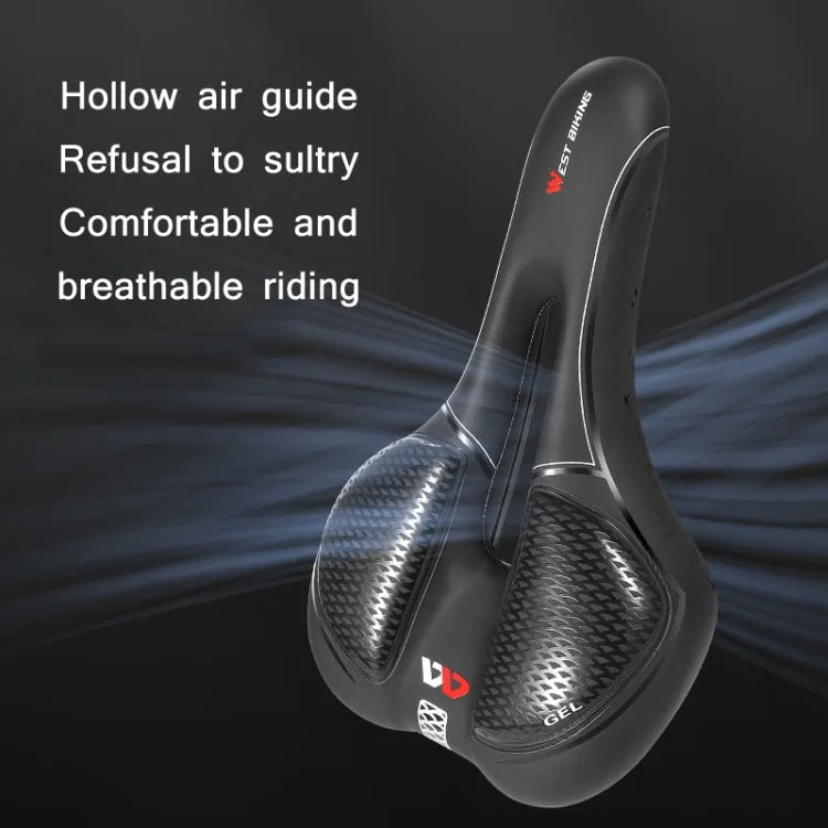 WEST BIKING Bicycle Riding Comfortable Silicone Saddle, Style: Fish Scale