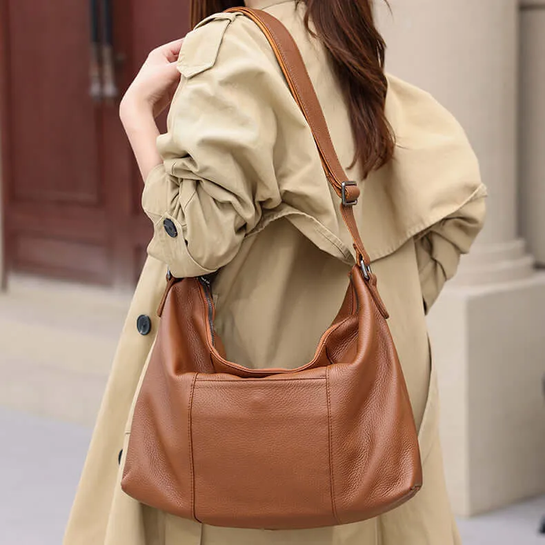 Women's Leather Shoulder Bag - Stylish & Spacious for Everyday Use